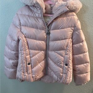 Michael kors pink puffer jacket